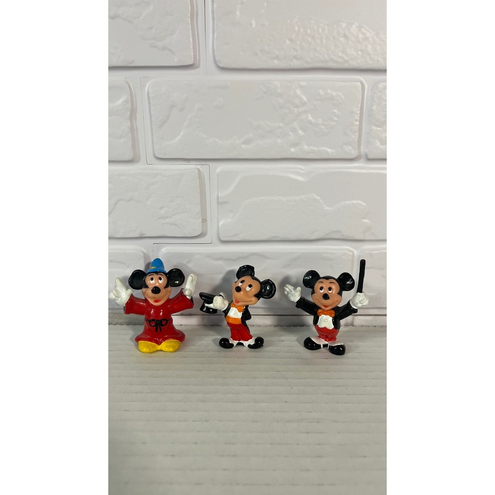 Disney Mickey Mouse Figures Unisex 2 Inch Multicolor Sorcerer Tuxedo Conductor
